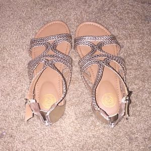 Gold sandals